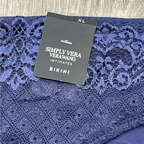 New Simply Vera Wang Navy XL Lace Underwear C31 - Picture 2 of 3